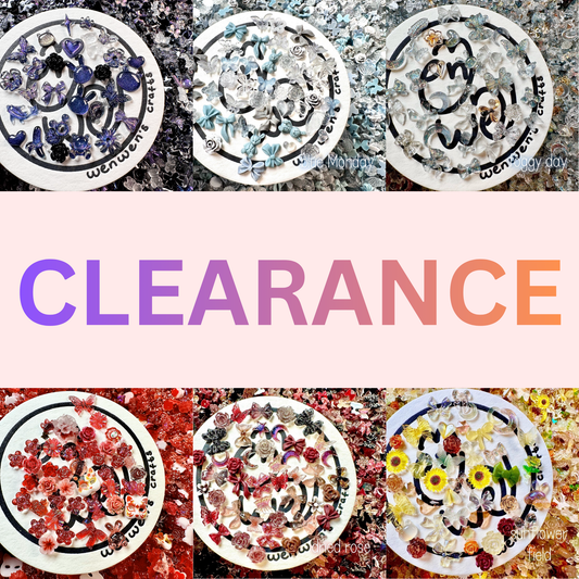 CLEARANCE DIY Resin Charms - Assorted Colors and Shapes for Crafting and Decoration